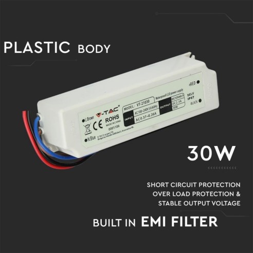 Alimentation à découpage, 30W, AC...