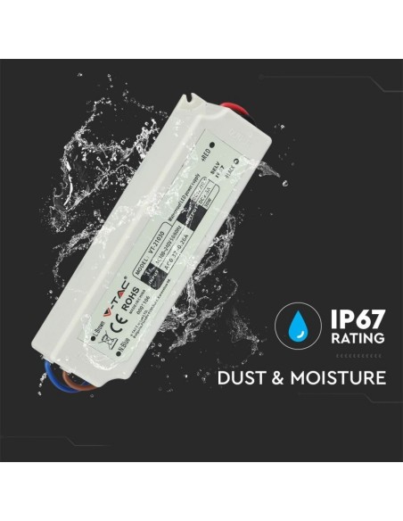 Switching power supply, 30W, AC 100-240V, DC 12V 2.5A, IP67 - V-TAC 3271 VT-21030