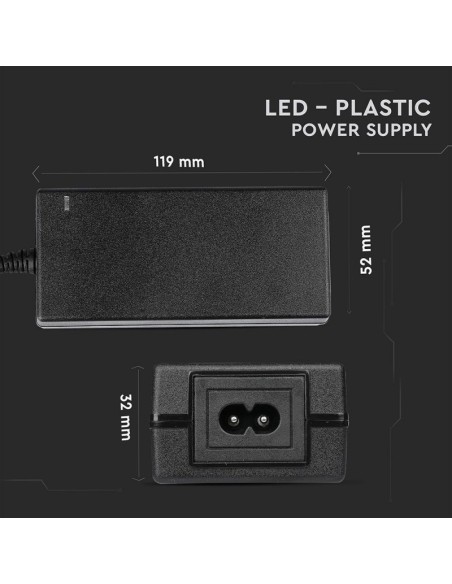 Alimentation à découpage 12Vdc 2,5A, fiche 5,5x2,1mm - V-TAC 3238 VT-23051