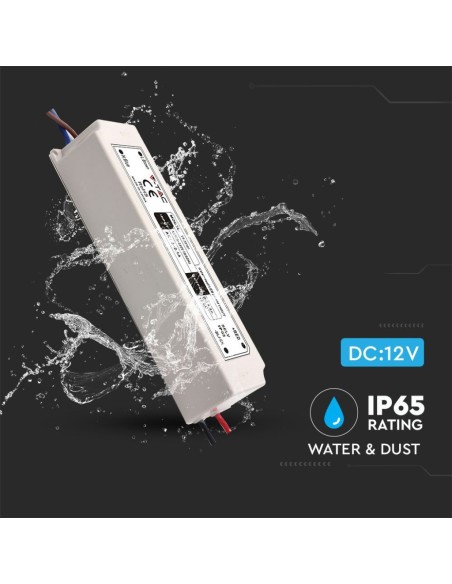 Alimentation à découpage, 100W, AC 100-240V, DC 12V 8A, IP67 - V-TAC 3236 VT-22101