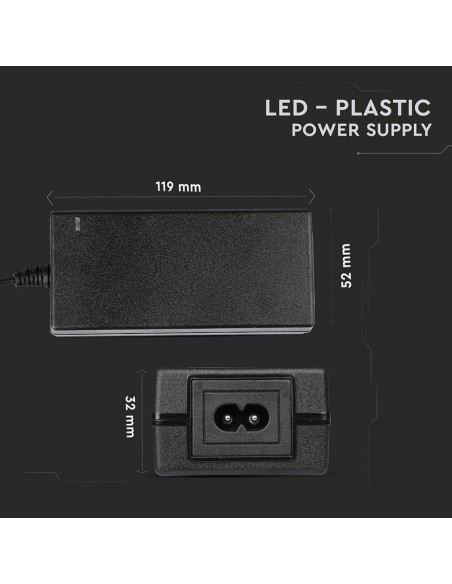 Switching power supply 12Vdc 6,5A, plug 5,5x2,1mm - V-TAC 3240 VT-23079