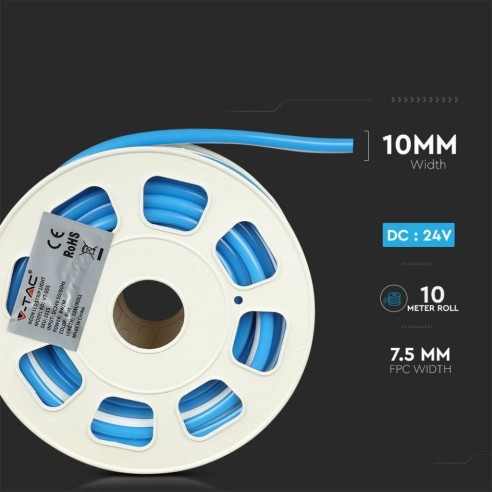 Bande LED Neon Flex 24V, 10 mètres,...