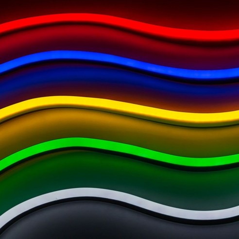 Neon Flex LED-Streifen 24V, 10 Meter,...