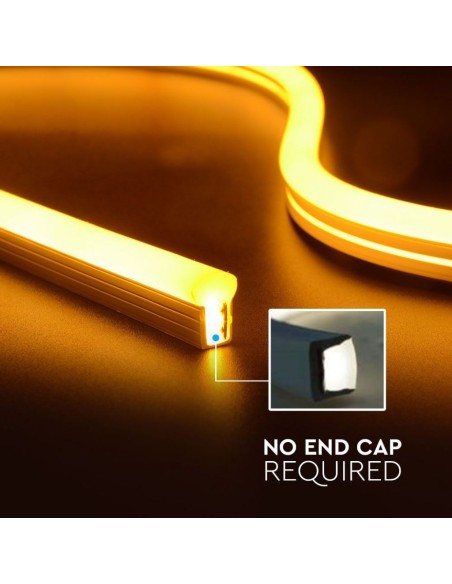 Neon Flex LED Strip 24V, 10 metres, SMD2835, 6.5W/m, 126 leds/m, IP68, width 8mm - V-TAC VT-554