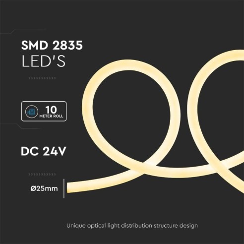Bande LED Neon Flex 24V, 10 mètres,...