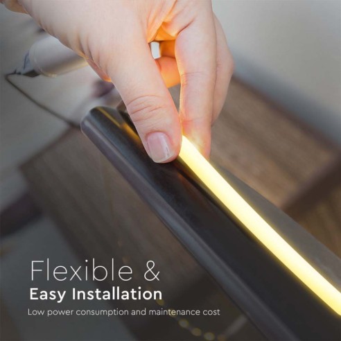 Strip led Neon Flex 24V, 10 metri,...