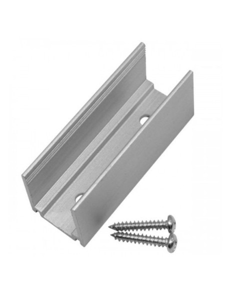Aluminium profile for Neon Flex LED strips, grey, 52x15x11mm, for VT-554 and VT-555 - V-TAC 2527