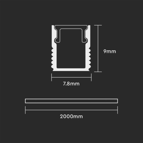 Aluminium profiel voor LED-strips,...