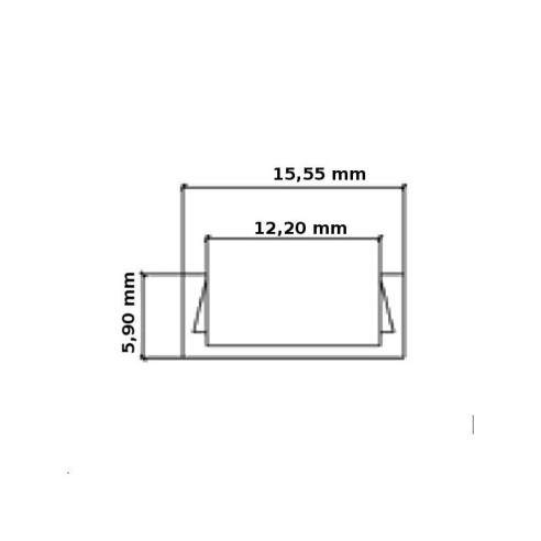 Perfil de aluminio para tiras LED,...