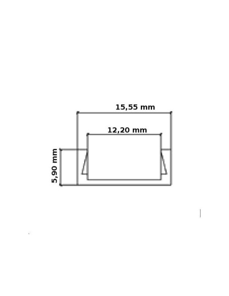 Profilo in alluminio per strisce led, bianco, 2000x15,5x5,9mm, lineare, copertura satinata - V-TAC 3370 VT-9327
