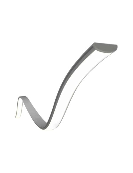 Profilé flexible en aluminium pour bandes LED, blanc, 2000x18x6mm, linéaire, revêtement satiné - V-TAC 2909 VT-8138