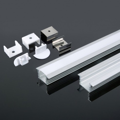 Aluminium recessed profile for LED...