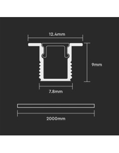 Aluminium recessed profile... 2
