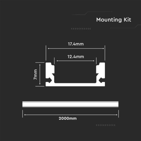 Aluminium profiel voor LED strips,...