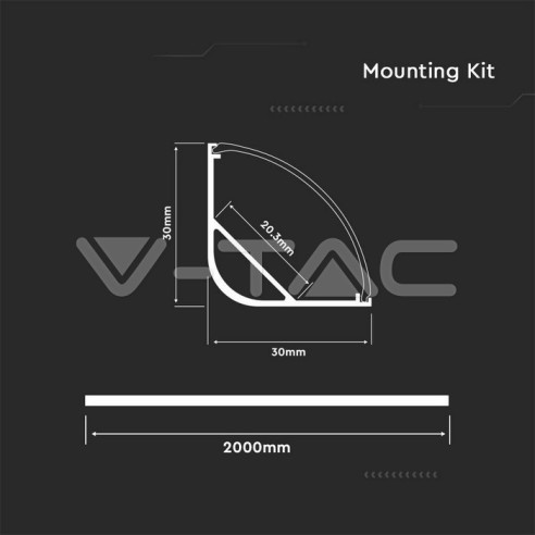 Aluminium profile for LED strips,...