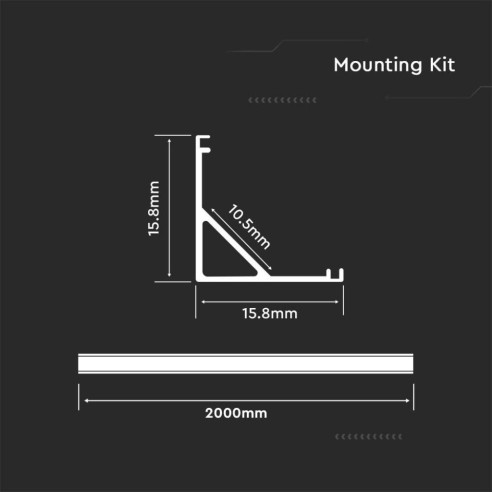 Profilé en aluminium pour bandes LED,...