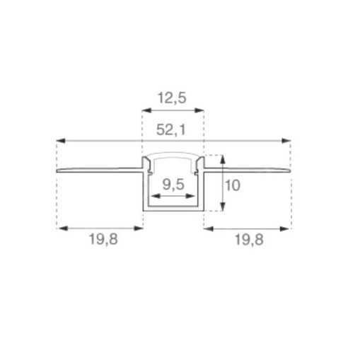 Profilé en aluminium pour plaques de...