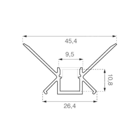 Profilé en aluminium pour plaques de...
