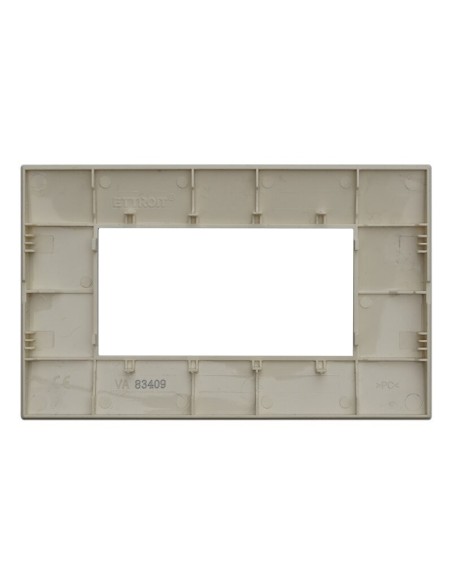 Venus series plate, 4 modules, plastic, sand, compatible with Vimar Arkè series - Ettroit VA83409