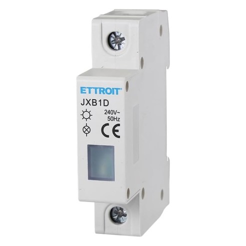 Led-Blinkleuchte, weiß, 1 Modul,...