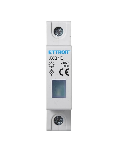 Indicatore luminoso led, bianco, 1 modulo, 220Vac - Ettroit JXB1D-01