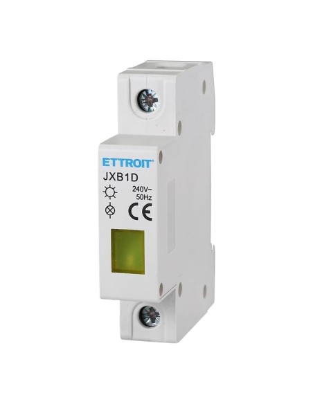Indicatore luminoso led, giallo, 1 modulo, 220Vac - Ettroit JXB1D-20