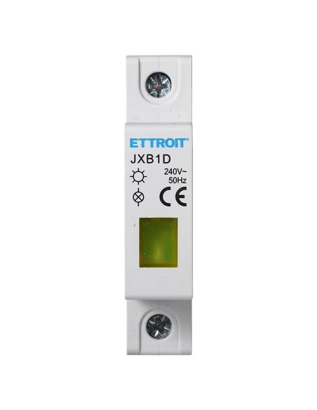 Voyant lumineux à led, jaune, 1 module, 220Vac - Ettroit JXB1D-20