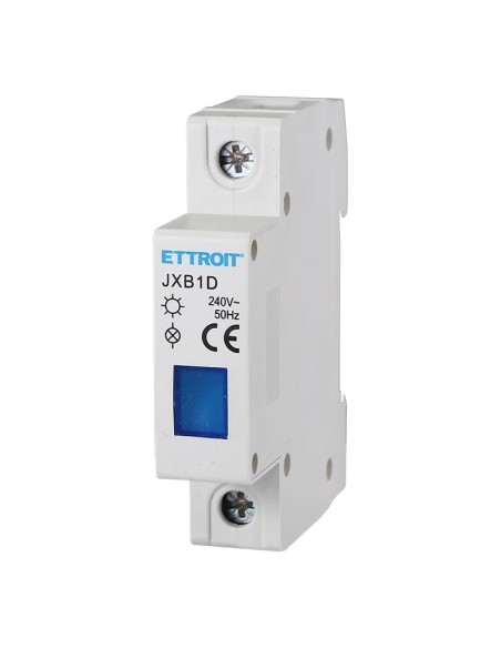 Led indicador luminoso, azul, 1 módulo, 220Vac - Ettroit JXB1D-19