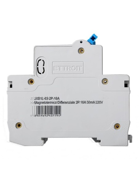 Disjoncteur à courant résiduel 1P+N, 2 modules, 220Vac, 16A, 30mA, 4.5KA - Ettroit JXB1L-63-2P-16A-4.5KA