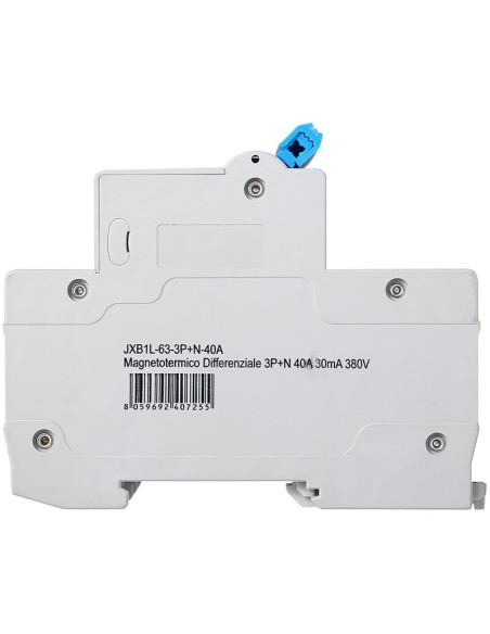 Disjoncteur à courant résiduel 3P+N, 4 modules, 415Vac, 40A, 30mA, 4.5KA - Ettroit JXB1L-63-3PN-40A-4.5KA