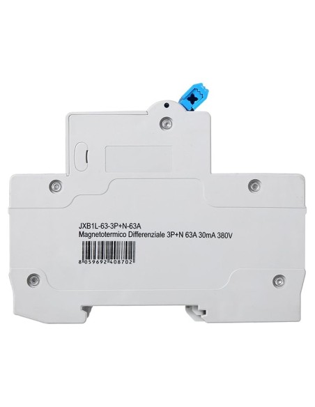 Aardlekschakelaar 3P+N, 4 modulen, 415Vac, 63A, 30mA, 4.5KA - Ettroit JXB1L-63-3PN-63A-4.5KA