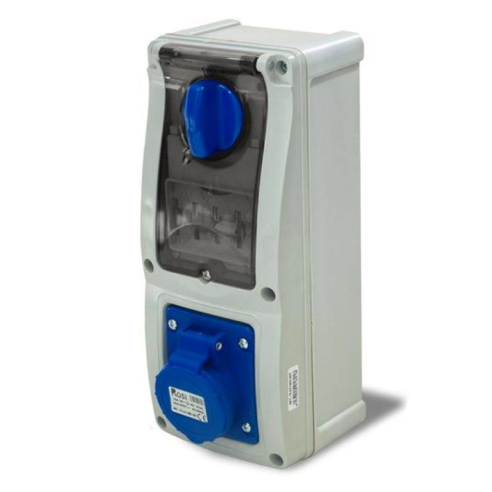 Vertical interlocked socket outlet,...