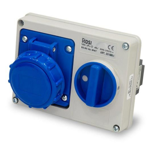 Horizontal interlocked socket outlet...