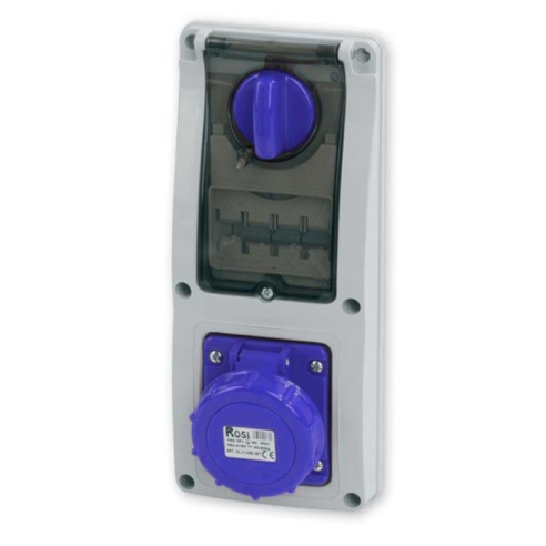 Locked socket outlet with isolating...