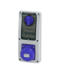 Locked socket outlet with...