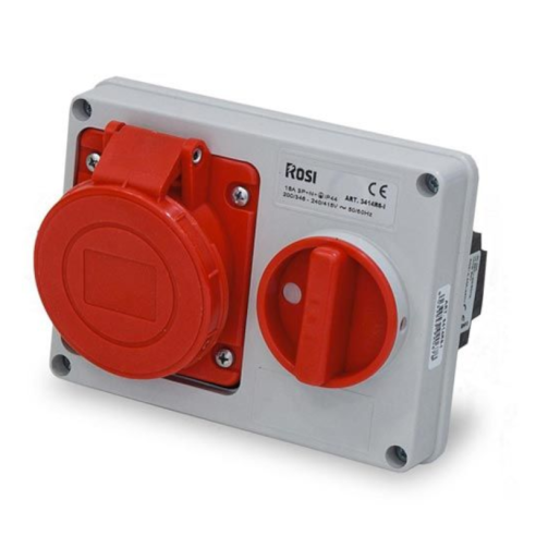 Horizontale wandcontactdoos met...