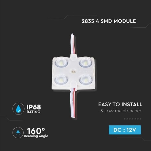 SMD2835 LED-Modul, 4 Leds, 12Vdc,...