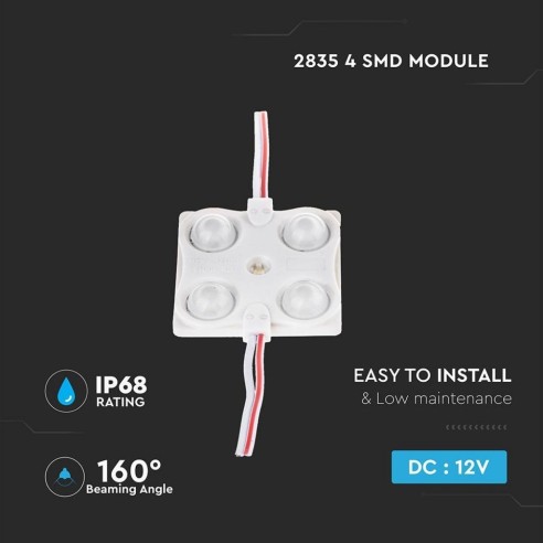 SMD2835 LED-Modul, 4 LEDs, 12Vdc,...