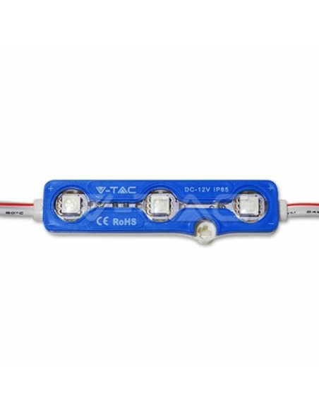 SMD5050 LED-Modul, 3 Leds, 12Vdc, 0.72W, blau, IP67 - V-TAC VT-50503 5118