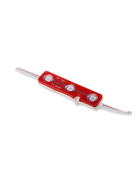 SMD5050 LED-Modul, 3 Leds, 12Vdc, 0.72W, rot, IP67 - V-TAC VT-50503 5117