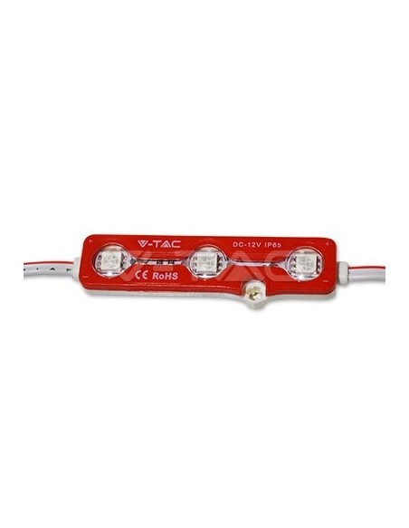 SMD5050 LED-Modul, 3 Leds, 12Vdc, 0.72W, rot, IP67 - V-TAC VT-50503 5117