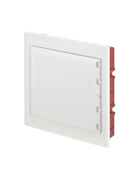 Tableau de distribution encastré, 36 (2x18) modules, bornier 6x10mm, blanc, IP40, porte aveugle - Elettrocanali EC63036CE