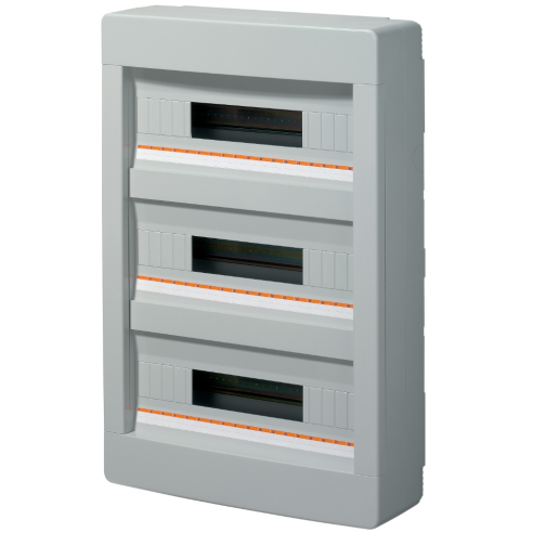 Wall switchboard, 54 (3x18) modules,...