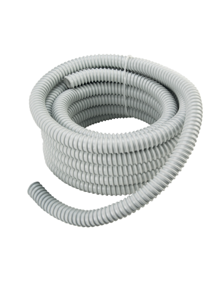Conduit spiralé en PVC, ⌀8mm, gris, classification 23114, 30 mètres, série GFE - Elettrocanali ECGFE08