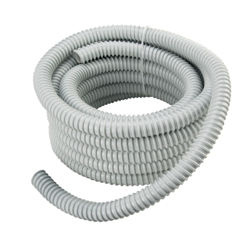 Conduit spiralé en PVC, ⌀20mm, gris,...