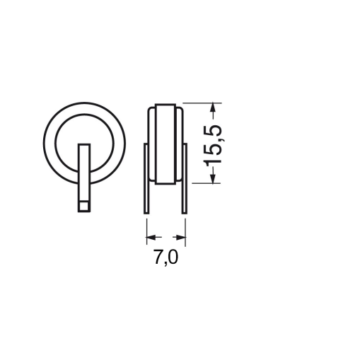 Ni-Cd battery pack, 1.2V 40mAh,...