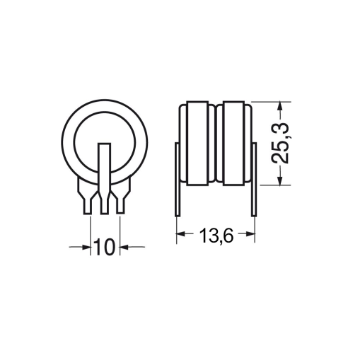Ni-Cd battery pack, 2.4V 170mAh, 3...