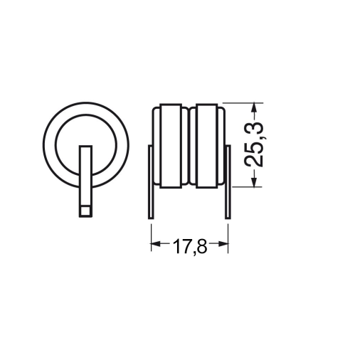 Ni-Cd-batterij, 2,4V 280mAh,...