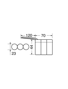 Pacco batteria Ni-Cd, 3,6V... 2
