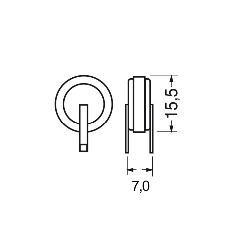 Ni-Mh-Akkupack, 1,2V 80mAh, Lötfahnen